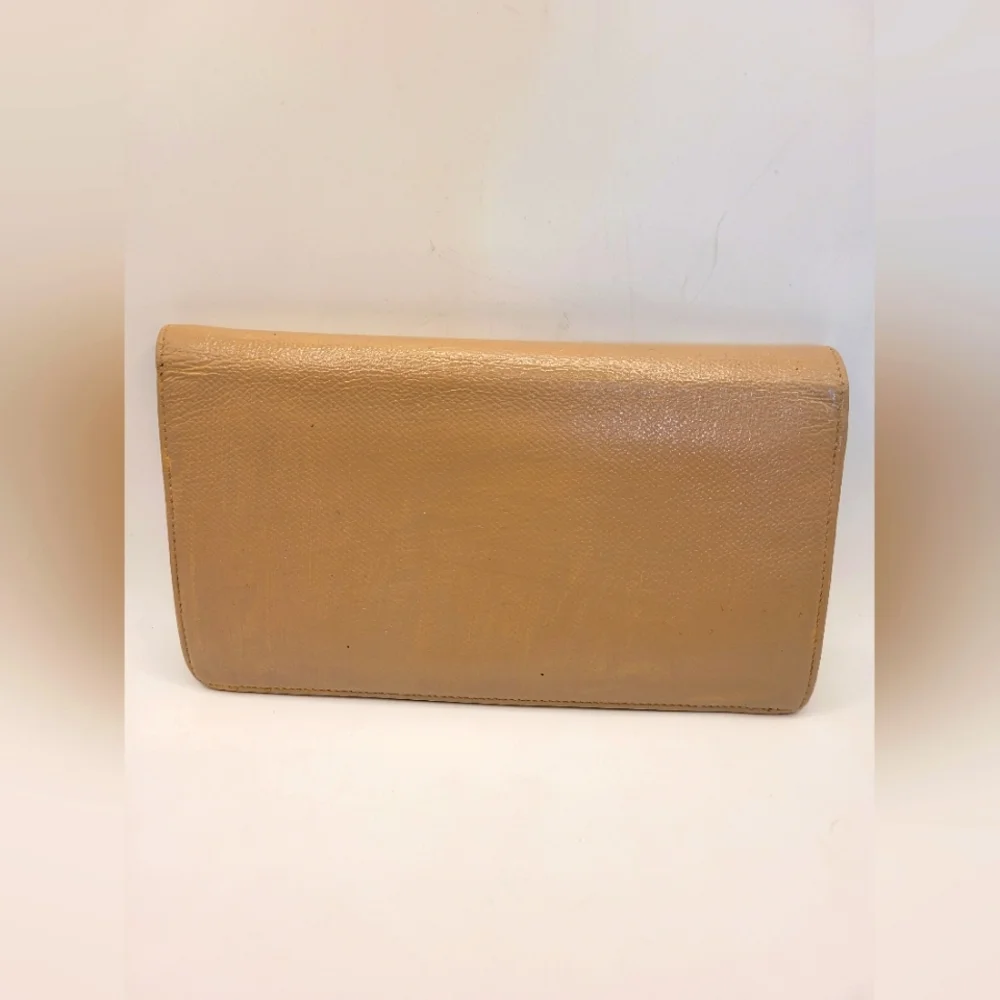 Chanel Coco Button Leather Long BIifold Wallet